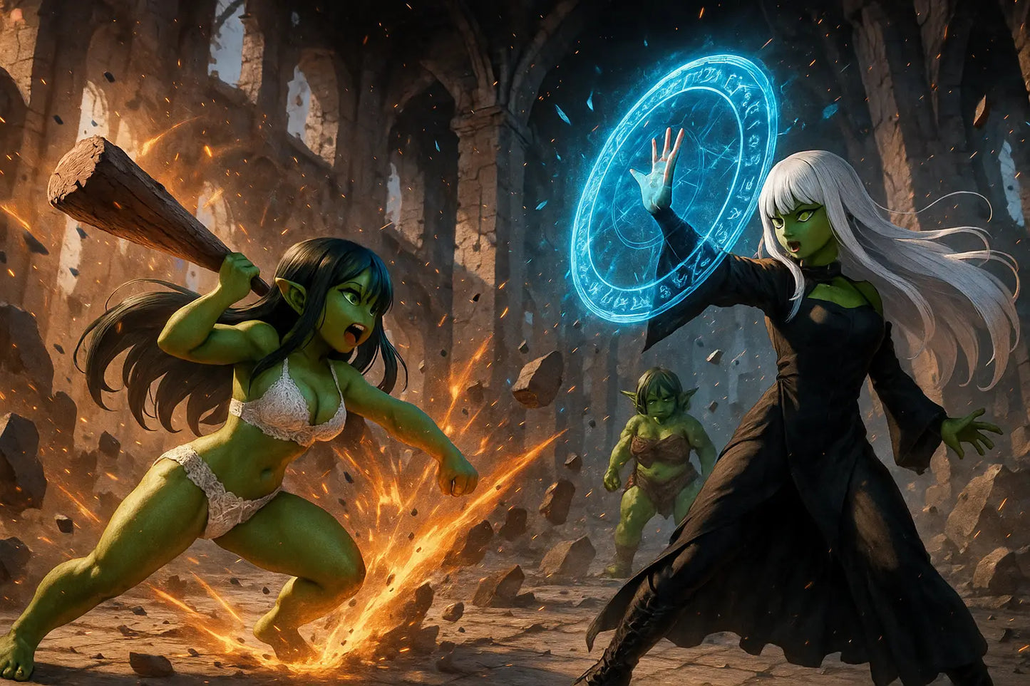 Epische Goblin-Schlacht – Clm-Poster