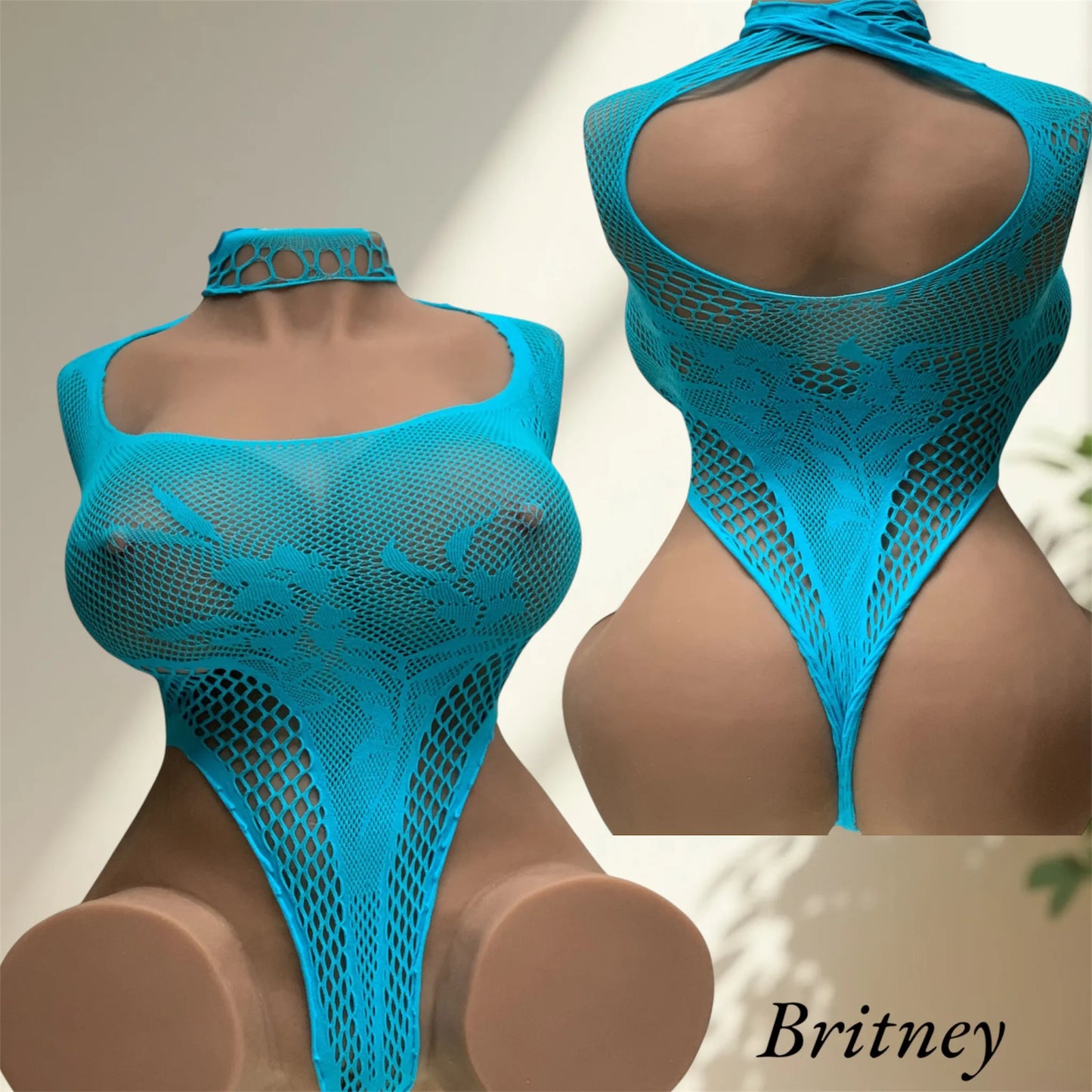 Body en Maille Bleu – Mystère Captivant