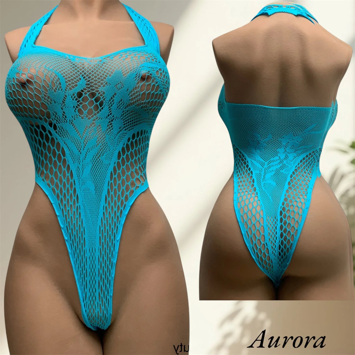 Body en Maille Bleu – Mystère Captivant