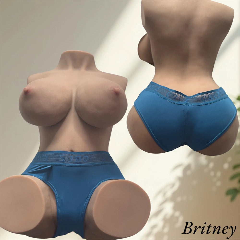 Britney in sexy blue panties lingerie