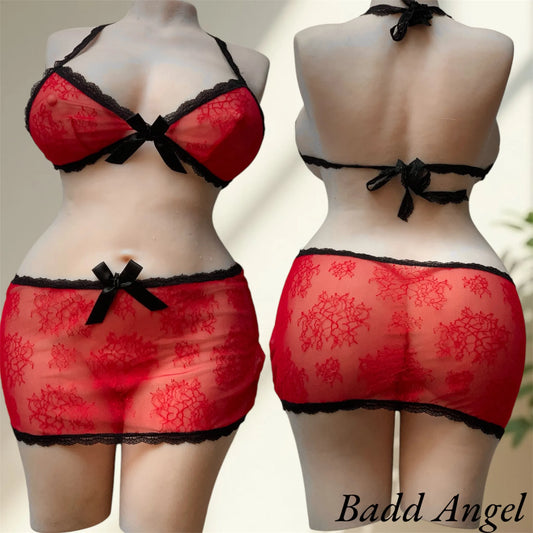 Red Lace Set – Intense Passion and Sublime Seduction