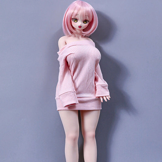 Azami, a minidoll with a soft, lightweight, and realistic silicone body.