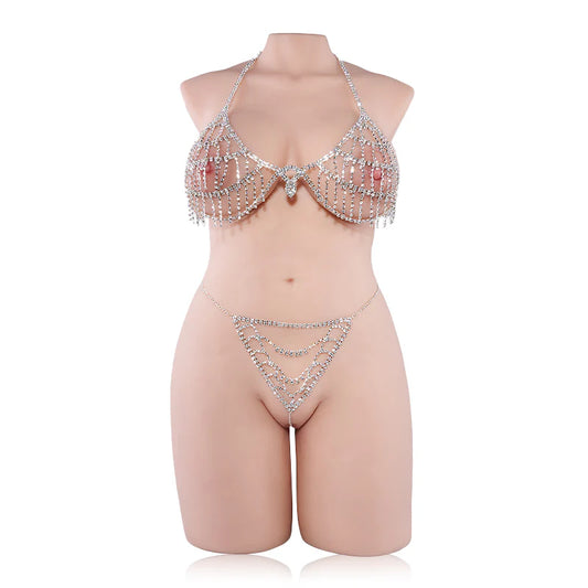 Morgpie fair pornstar lifelike sexdoll front dressed