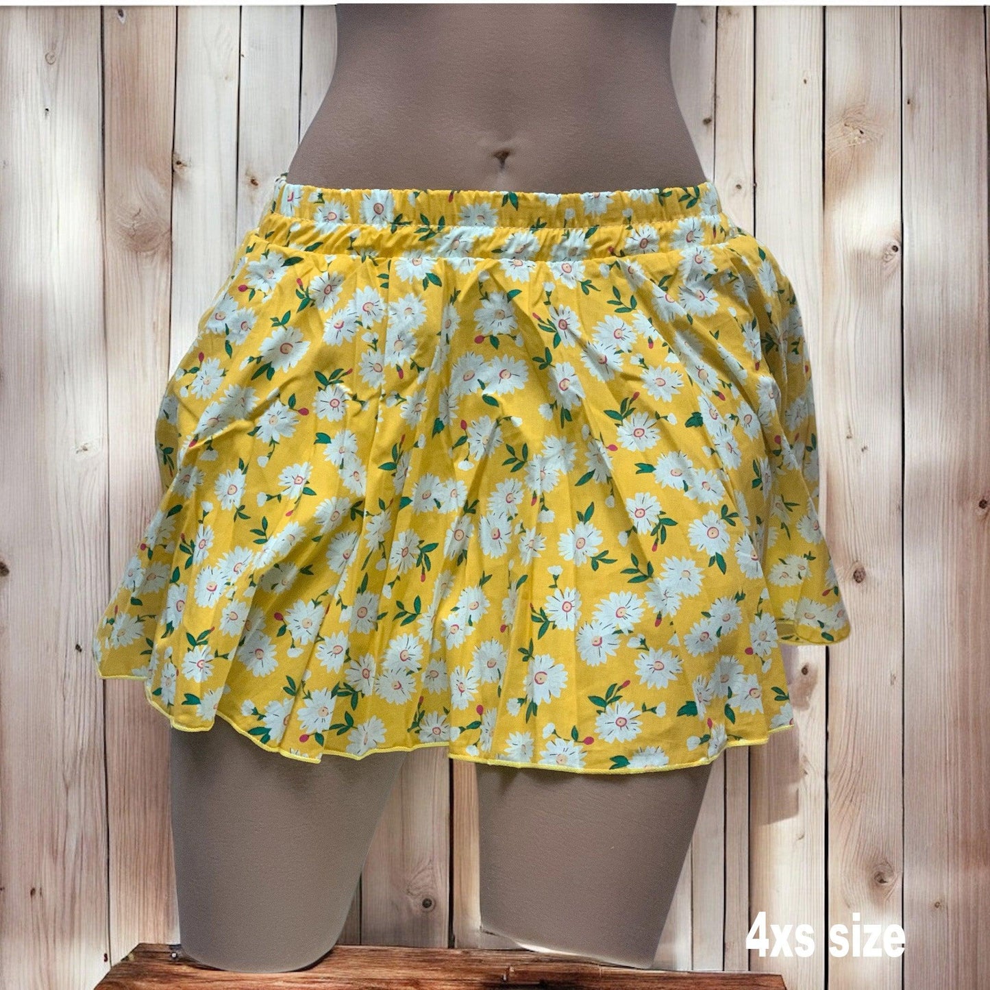 Jupe jaune à fleur - Concept Beauty