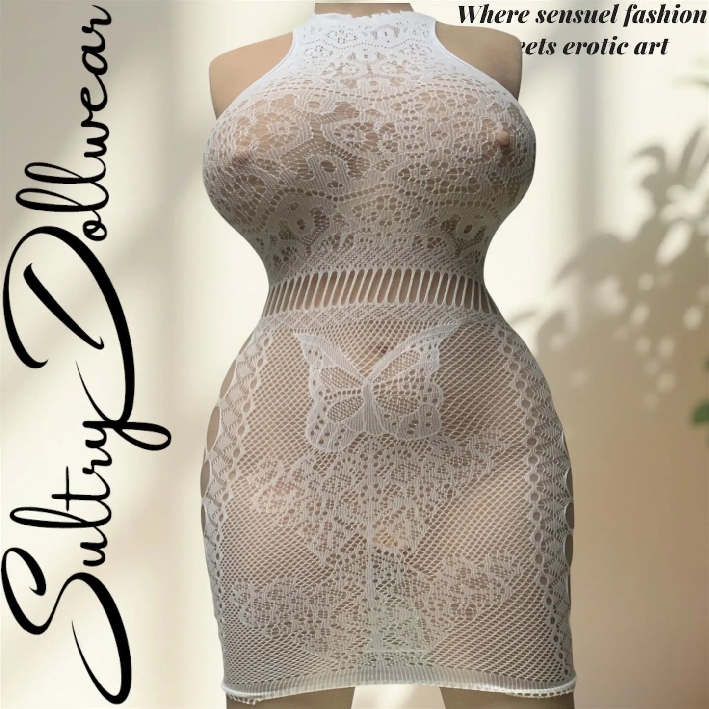 Robe à Maille Blanche – Pure tentation