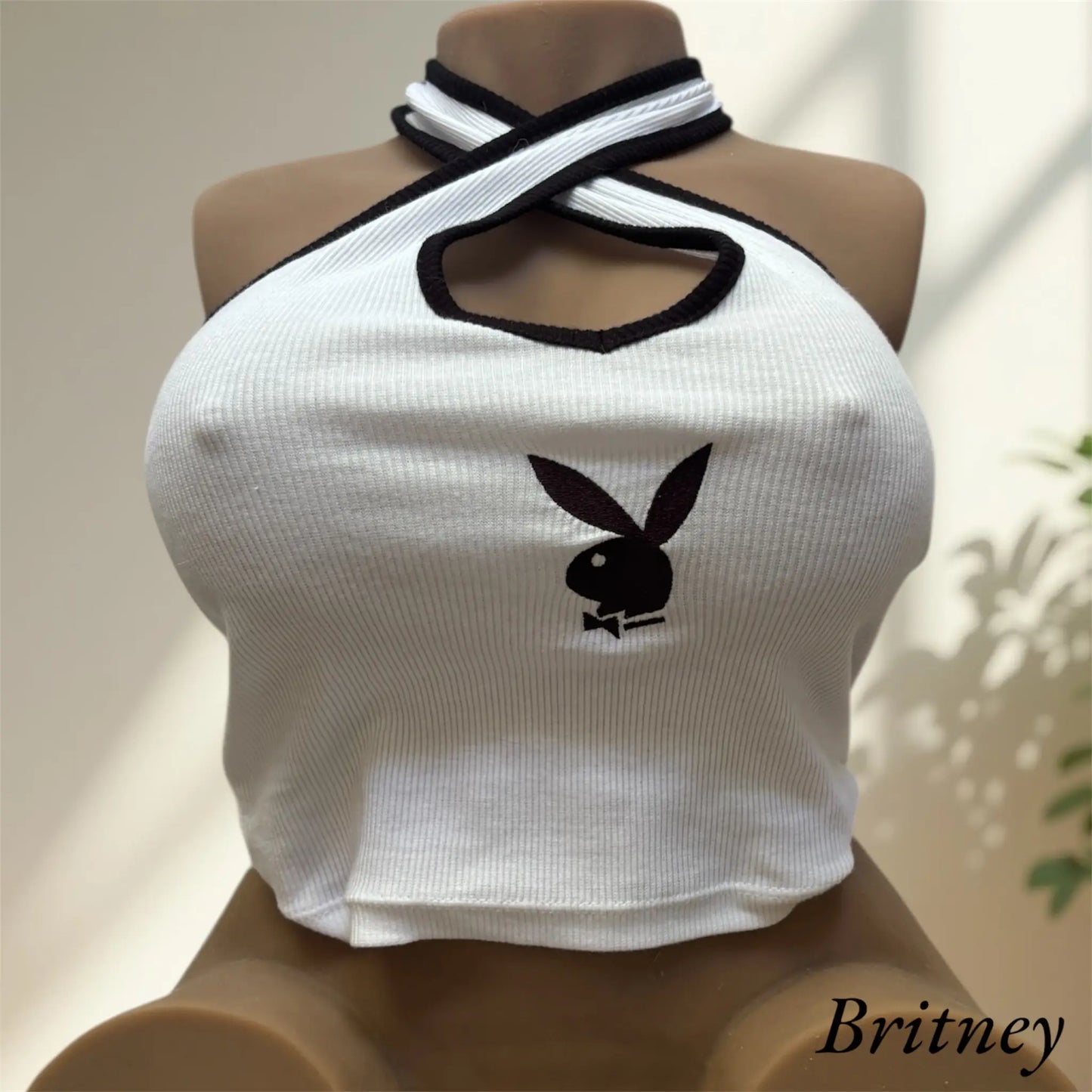 Débardeur Playboy – Crop Top Halter