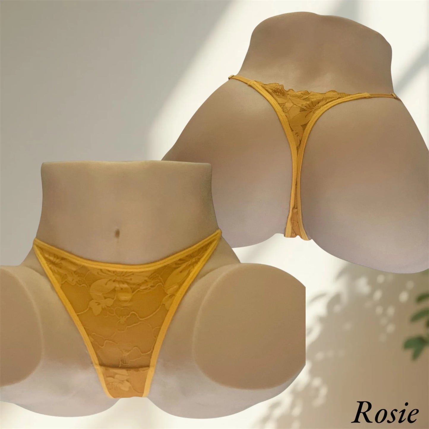 Tanga Sexy en Dentelle Florale – Séduction Naturelle