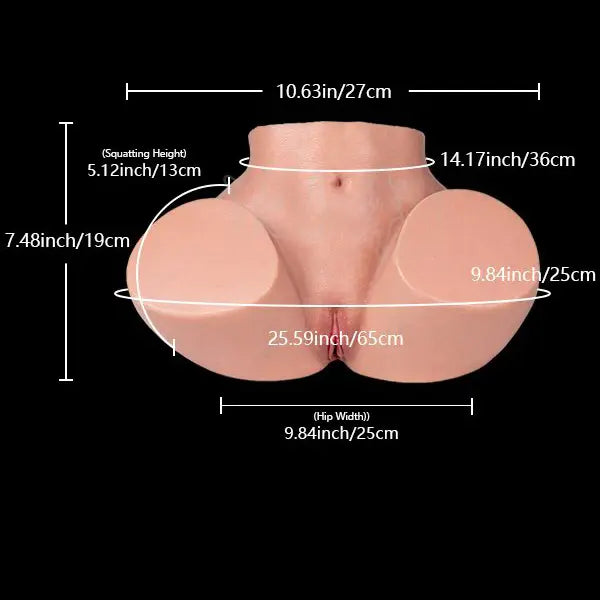YL-37 Zoey – Silicone Butt Masturbator Léger & Discret 3.4 kg