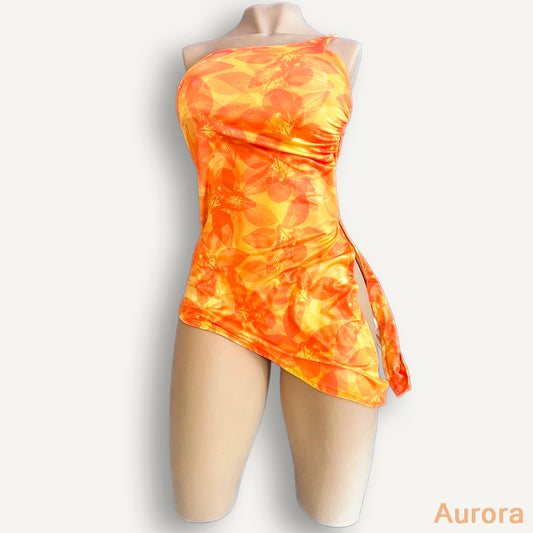 Robe Orange Tie-Dye, Esprit Solaire
