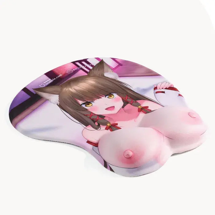 Tapis de Souris Fox Girl – Esprit Coquin, Courbes Envoûtantes