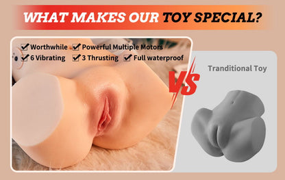 Electric Clamp Suction – Fesses Vibrantes et Pénétration Dynamique