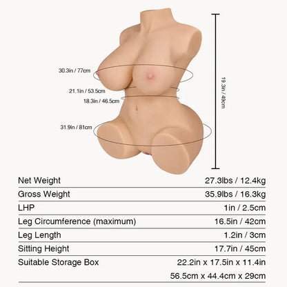 Britney tantaly sexdoll front view measurement
