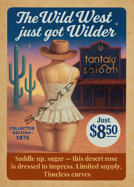 Affiche Texas Glamour Western 1875