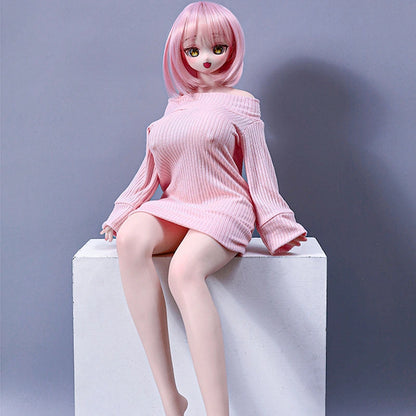Azami, a minidoll with a soft, lightweight, and realistic silicone body.