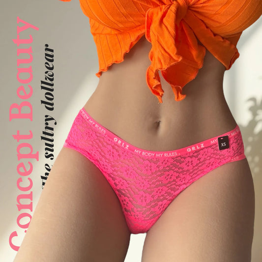 Culotte Dentelle Lilas ou rose Jennyfer - Liberté Sensuelle