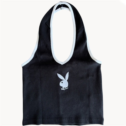 Débardeur Playboy – Crop Top Halter