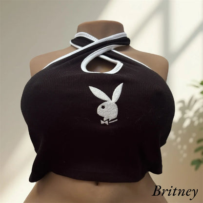 Débardeur Playboy – Crop Top Halter