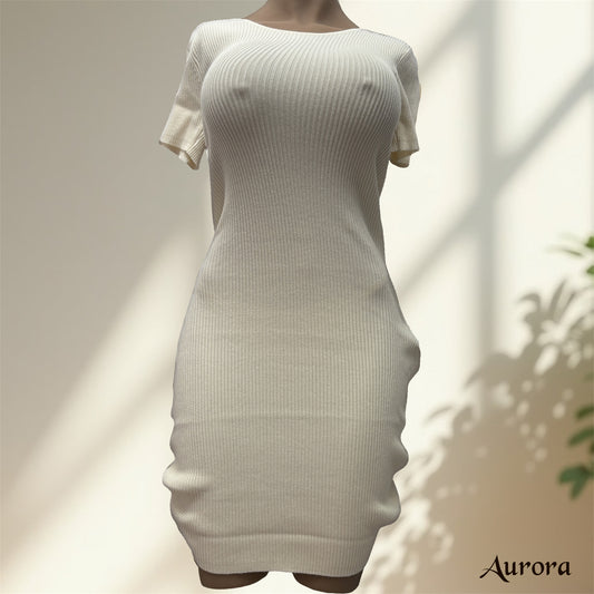 Soft Vice–Ribbed Dress