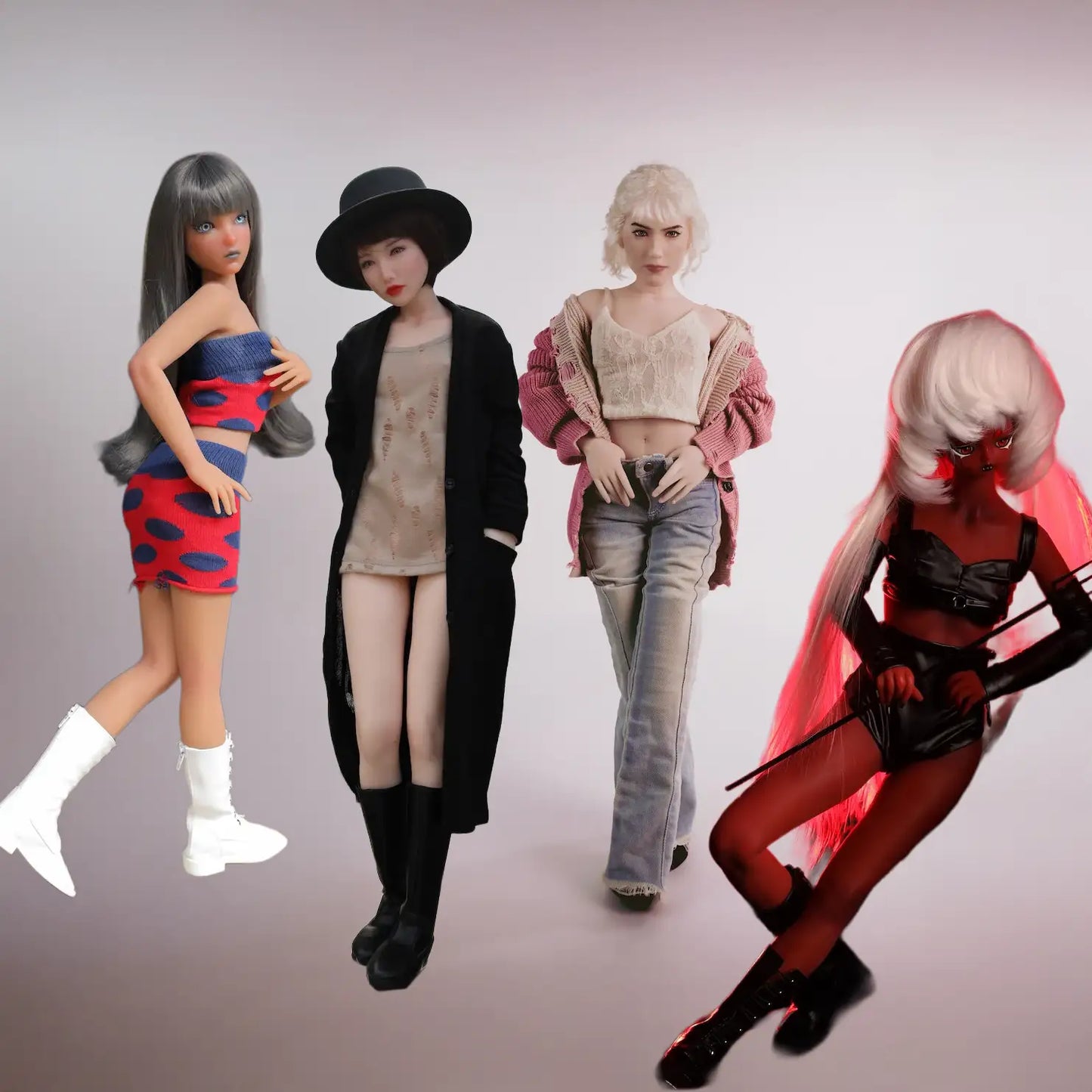 Si60s series - Small-breasted silicone minidoll