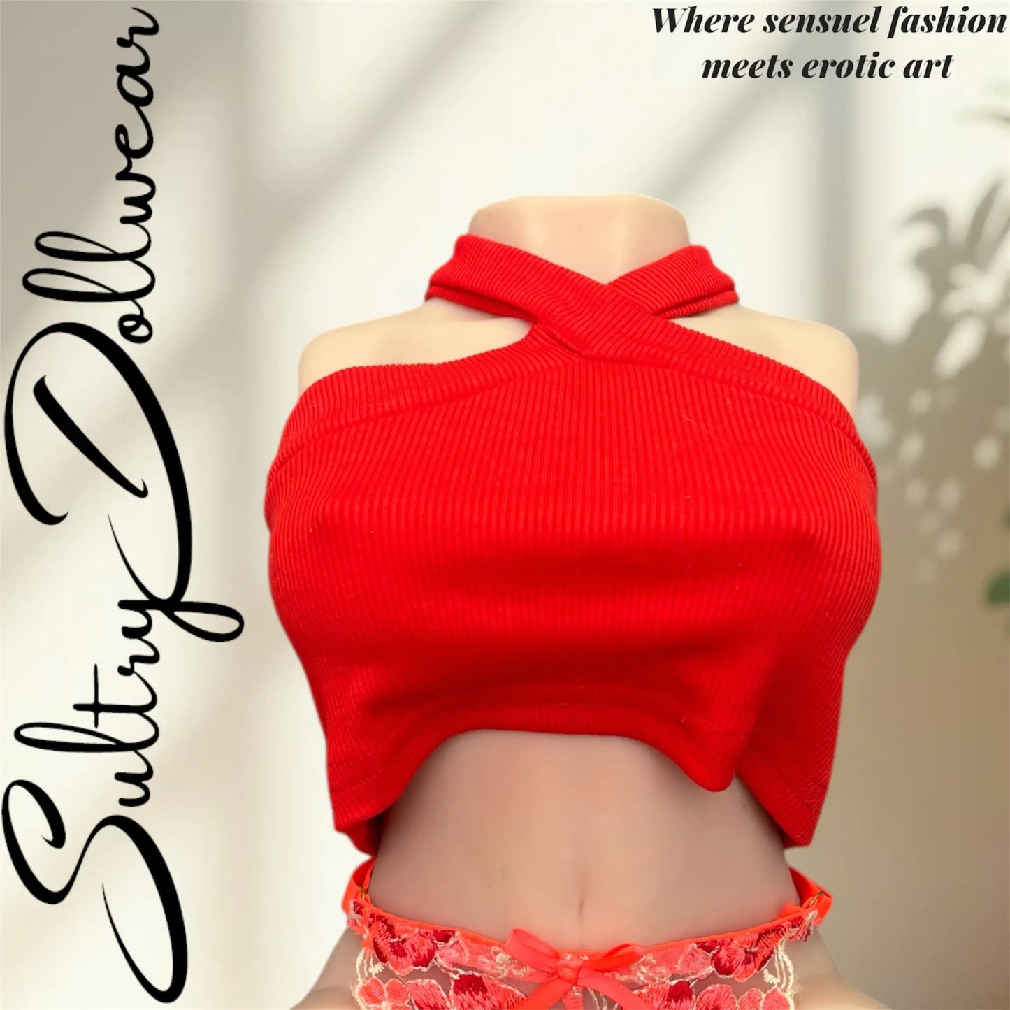 Red Criss Cross Top