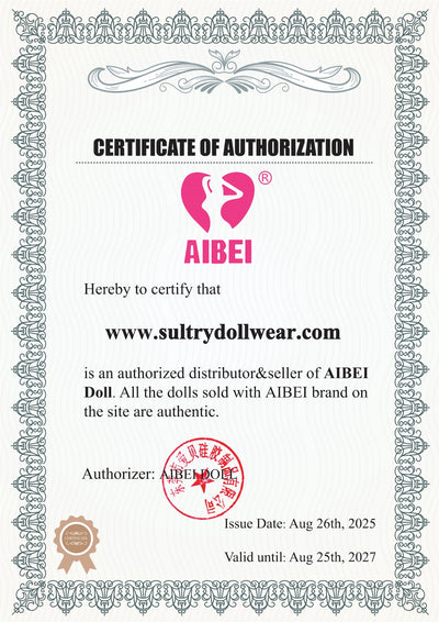 Certificat d'authenticité Unsere sinnliche Partnerin Aibei Doll