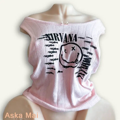 Top Nirvana Rose – Lässige Rebellion