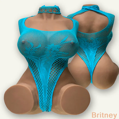 Blauer Mesh-Bodysuit – Fesselndes Mysterium 