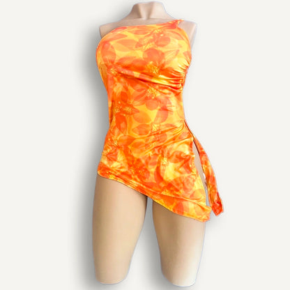 Robe Orange Tie-Dye, Esprit Solaire