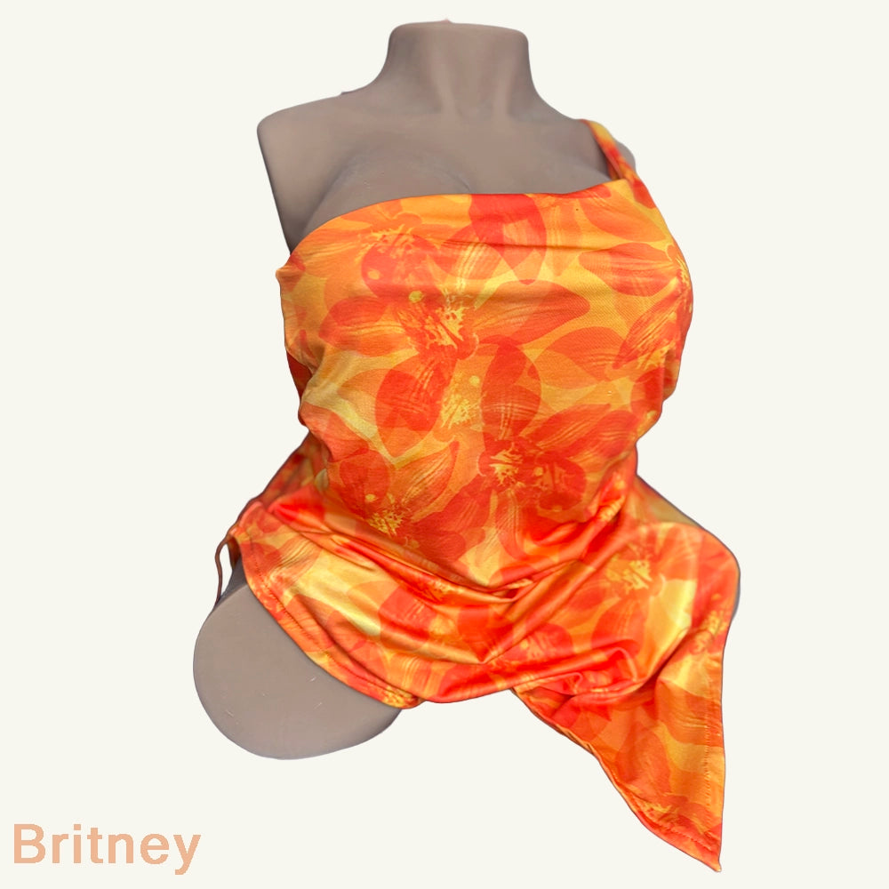 Robe Orange Tie-Dye, Esprit Solaire