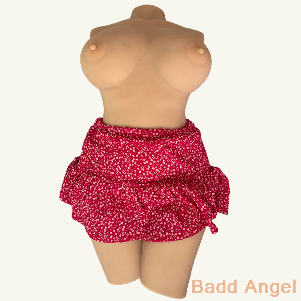 Jupe Rouge Fleurie – Coupe Courte, Esprit Estival