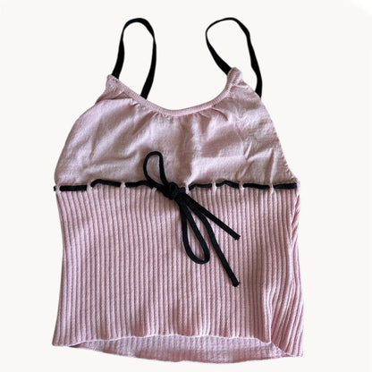 presentation of a lace pink top