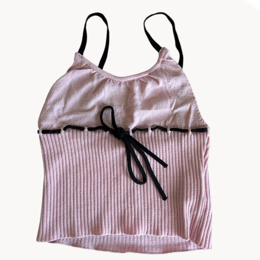 presentation of a lace pink top