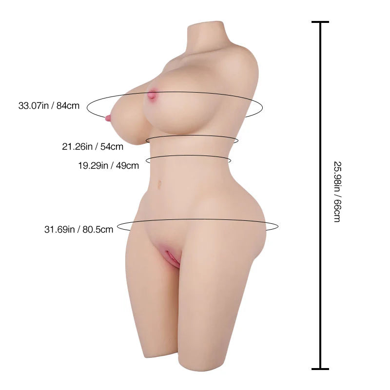 ginny removable vaginal sexdoll size chart