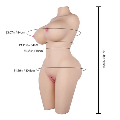 ginny removable vaginal sexdoll size chart