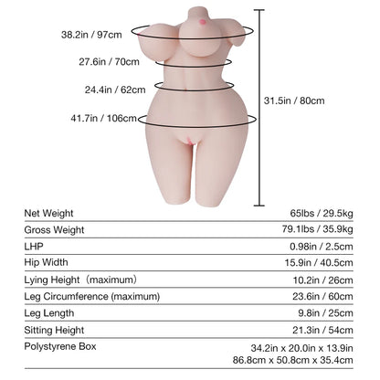 Lola - 65LB Voluptuous doll