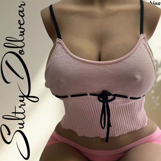 Top Loveline–Frivolité Enlacée